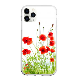 Чехол для iPhone 11 Pro матовый с принтом Маки в Тюмени, Силикон |  | field | flowers | meadow | nature | poppies | poppy | red | summer | wild | красные | лето | луг | мак | маки | поле | полевые | природа | цветы