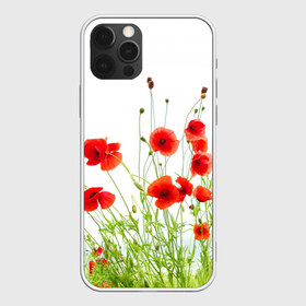 Чехол для iPhone 12 Pro Max с принтом Маки в Тюмени, Силикон |  | field | flowers | meadow | nature | poppies | poppy | red | summer | wild | красные | лето | луг | мак | маки | поле | полевые | природа | цветы