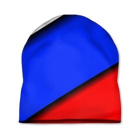 Шапка 3D с принтом Российский флаг в Тюмени, 100% полиэстер | универсальный размер, печать по всей поверхности изделия | косой | наклонный | триколор