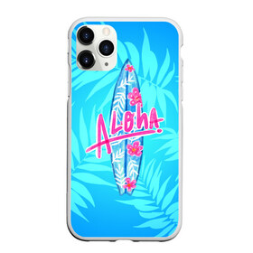 Чехол для iPhone 11 Pro матовый с принтом Aloha в Тюмени, Силикон |  | sea | гавайи | жара | калифорния | лето | любовь | море | океан | отдых | пальмы | пляж | серфинг | солнце