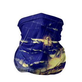 Бандана-труба 3D с принтом Корабль в Тюмени, 100% полиэстер, ткань с особыми свойствами — Activecool | плотность 150‒180 г/м2; хорошо тянется, но сохраняет форму | дождь | парусник | судно | фрегат