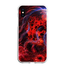 Чехол для iPhone XS Max матовый с принтом Красная планета в Тюмени, Силикон | Область печати: задняя сторона чехла, без боковых панелей | Тематика изображения на принте: звёзды | космическое пространство | космос | планета | созвездие