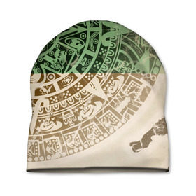 Шапка 3D с принтом Народ Майя 2 в Тюмени, 100% полиэстер | универсальный размер, печать по всей поверхности изделия | античный | ацтеки | гранж | живопись | культура | майя | орнамент | ретро | старинный | элемент