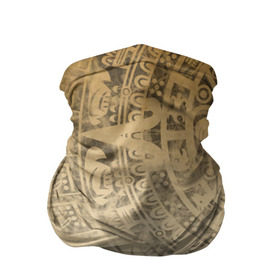 Бандана-труба 3D с принтом Народ Майя в Тюмени, 100% полиэстер, ткань с особыми свойствами — Activecool | плотность 150‒180 г/м2; хорошо тянется, но сохраняет форму | античный | ацтеки | гранж | живопись | культура | майя | орнамент | ретро | старинный | элемент