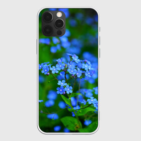 Чехол для iPhone 12 Pro Max с принтом Синие цветы в Тюмени, Силикон |  | лепестки | прикольные картинки | цветочки | цветы