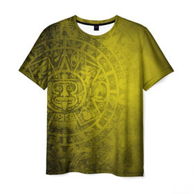 Мужская футболка 3D с принтом Народ Майя в Тюмени, 100% полиэфир | прямой крой, круглый вырез горловины, длина до линии бедер | античный | ацтеки | гранж | живопись | культура | майя | орнамент | ретро | старинный | элемент