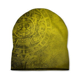 Шапка 3D с принтом Народ Майя в Тюмени, 100% полиэстер | универсальный размер, печать по всей поверхности изделия | античный | ацтеки | гранж | живопись | культура | майя | орнамент | ретро | старинный | элемент