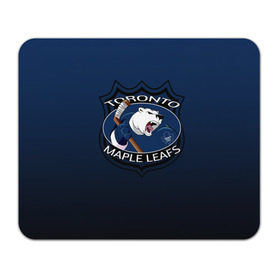 Коврик прямоугольный с принтом Toronto Maple Leafs в Тюмени, натуральный каучук | размер 230 х 185 мм; запечатка лицевой стороны | Тематика изображения на принте: nhl | toronto maple leafs | спорт | хоккей