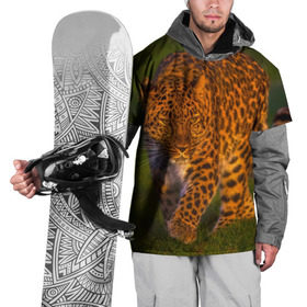 Накидка на куртку 3D с принтом Дальневосточный леопард в Тюмени, 100% полиэстер |  | 