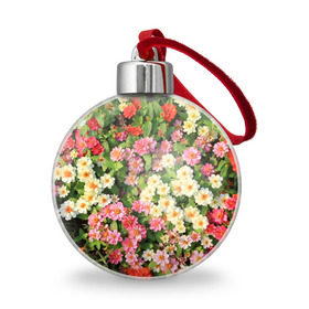 Ёлочный шар с принтом Весеннее настроение в Тюмени, Пластик | Диаметр: 77 мм | аромат | букет | вазон | великолепие | краски | красота | куст | луг | полевые цветы | полянка | природа | растения | розы | ромашки | тюльпаны | украшение | фауна | цветник | цветок | цветочек | цветы