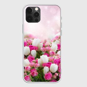 Чехол для iPhone 12 Pro Max с принтом Нежные розы в Тюмени, Силикон |  | Тематика изображения на принте: аромат | букет | вазон | великолепие | краски | красота | куст | нежность | природа | растения | розы | украшение | фауна | цветник | цветы