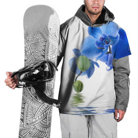 Накидка на куртку 3D с принтом Веточка орхидеи в Тюмени, 100% полиэстер |  | ветка | красота | нежность | орхидея | природа | растение | фауна | цветок | цветы