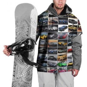 Накидка на куртку 3D с принтом Крутые тачки (1) в Тюмени, 100% полиэстер |  | 