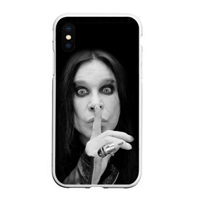 Чехол для iPhone XS Max матовый с принтом Ozzy Osbourne в Тюмени, Силикон | Область печати: задняя сторона чехла, без боковых панелей | Тематика изображения на принте: rock | знаменитость | оззи осборн | рок | рок группа | рок звезда | рок музыка