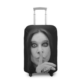 Чехол для чемодана 3D с принтом Ozzy Osbourne в Тюмени, 86% полиэфир, 14% спандекс | двустороннее нанесение принта, прорези для ручек и колес | rock | знаменитость | оззи осборн | рок | рок группа | рок звезда | рок музыка