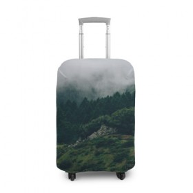 Чехол для чемодана 3D с принтом Лес в Тюмени, 86% полиэфир, 14% спандекс | двустороннее нанесение принта, прорези для ручек и колес | зелень | лес | природа