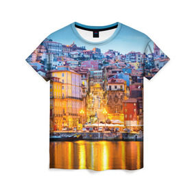 Женская футболка 3D с принтом Португалия в Тюмени, 100% полиэфир ( синтетическое хлопкоподобное полотно) | прямой крой, круглый вырез горловины, длина до линии бедер | europe | lisbon | portugal | европа | ес | загар | каникулы | купание | лиссабон | море | отдых | отпуск | пляж | португалия | туризм