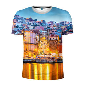 Мужская футболка 3D спортивная с принтом Португалия в Тюмени, 100% полиэстер с улучшенными характеристиками | приталенный силуэт, круглая горловина, широкие плечи, сужается к линии бедра | europe | lisbon | portugal | европа | ес | загар | каникулы | купание | лиссабон | море | отдых | отпуск | пляж | португалия | туризм