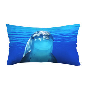 Подушка 3D антистресс с принтом Дельфин в Тюмени, наволочка — 100% полиэстер, наполнитель — вспененный полистирол | состоит из подушки и наволочки на молнии | вода | дельфин | море | отдых | отпуск | подводный мир | туризм