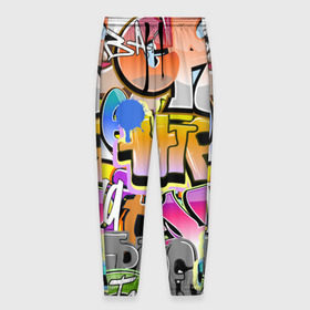 Мужские брюки 3D с принтом Пикассо из будущего в Тюмени, 100% полиэстер | манжеты по низу, эластичный пояс регулируется шнурком, по бокам два кармана без застежек, внутренняя часть кармана из мелкой сетки | искусство | радуга | улицы