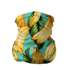 Бандана-труба 3D с принтом Банан в Тюмени, 100% полиэстер, ткань с особыми свойствами — Activecool | плотность 150‒180 г/м2; хорошо тянется, но сохраняет форму | banana | банан | бананы | паттерн