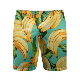 Мужские шорты 3D спортивные с принтом Банан в Тюмени,  |  | banana | банан | бананы | паттерн