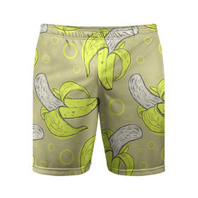 Мужские шорты 3D спортивные с принтом Банан 8 в Тюмени,  |  | banana | банан | бананы | паттерн