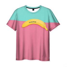 Мужская футболка 3D с принтом Банан 4 в Тюмени, 100% полиэфир | прямой крой, круглый вырез горловины, длина до линии бедер | banana | fashion | банан | бананы | мода