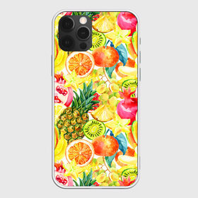 Чехол для iPhone 12 Pro Max с принтом Веселые фрукты 1 в Тюмени, Силикон |  | апельсин | арбуз | банан | виноград | груша | киви | овощи | питание | ппп | правильное | тайланд | фрукт | яблоко