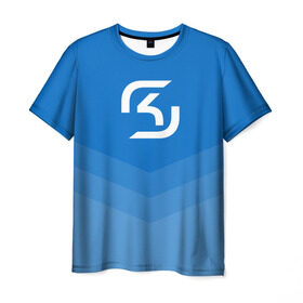 Мужская футболка 3D с принтом SK-Gaming в Тюмени, 100% полиэфир | прямой крой, круглый вырез горловины, длина до линии бедер | csgo | esports | gaming | lg | sk | team