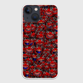 Чехол для iPhone 13 mini с принтом Какодемоны (pixel art) в Тюмени,  |  | Тематика изображения на принте: doom | демон | дум