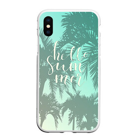 Чехол для iPhone XS Max матовый с принтом HAWAII 8 в Тюмени, Силикон | Область печати: задняя сторона чехла, без боковых панелей | hawaii | гаваи | лето | океан | отдых | пальмы | пляж | серф