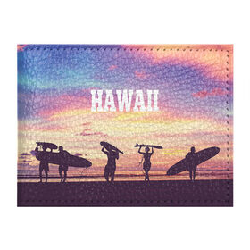 Обложка для студенческого билета с принтом HAWAII 3 в Тюмени, натуральная кожа | Размер: 11*8 см; Печать на всей внешней стороне | Тематика изображения на принте: hawaii | гаваи | лето | океан | отдых | пальмы | пляж | серф