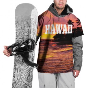 Накидка на куртку 3D с принтом HAWAII 2 в Тюмени, 100% полиэстер |  | Тематика изображения на принте: hawaii | гаваи | лето | океан | отдых | пальмы | пляж | серф
