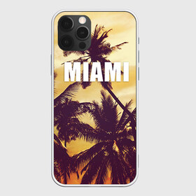 Чехол для iPhone 12 Pro Max с принтом MIAMI в Тюмени, Силикон |  | miami | лето | майами | маями | океан | отдых | пальмы | пляж | серф