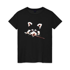 Женская футболка хлопок с принтом Лиса с кисточкой в Тюмени, 100% хлопок | прямой крой, круглый вырез горловины, длина до линии бедер, слегка спущенное плечо | foxy | лис | лиса | фыр фыр