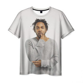 Мужская футболка 3D с принтом Kendrick Lamar в Тюмени, 100% полиэфир | прямой крой, круглый вырез горловины, длина до линии бедер | 