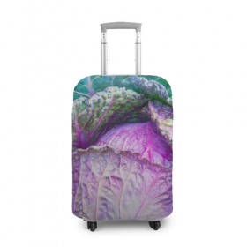 Чехол для чемодана 3D с принтом Капуста в Тюмени, 86% полиэфир, 14% спандекс | двустороннее нанесение принта, прорези для ручек и колес | дача | еда | зелень | капуста | овощи | огород | растения | цветная капуста