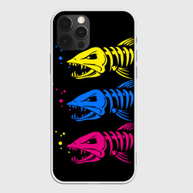 Чехол для iPhone 12 Pro Max с принтом Рыбалка в Тюмени, Силикон |  | art | bubbles | fish | fishing | river | skeleton | water | арт | вода | пузыри | река | рыба | рыбалка | скелет