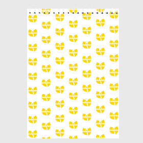 Скетчбук с принтом Wu-Tang Clan в Тюмени, 100% бумага
 | 48 листов, плотность листов — 100 г/м2, плотность картонной обложки — 250 г/м2. Листы скреплены сверху удобной пружинной спиралью | clan | tang | wu
