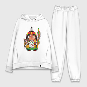 Женский костюм хлопок Oversize с принтом Забавные Индейцы 9 в Тюмени,  |  | апачи | вождь | воин | животные | запад | канада | лидер | лицо | северная | смешные | талисман | цвет