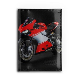 Обложка для автодокументов с принтом Ducati в Тюмени, натуральная кожа |  размер 19,9*13 см; внутри 4 больших “конверта” для документов и один маленький отдел — туда идеально встанут права | ducati | мото | мотоцикл | скорость