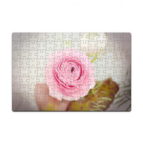 Пазл магнитный 126 элементов с принтом Розовый цветок в Тюмени, полимерный материал с магнитным слоем | 126 деталей, размер изделия —  180*270 мм | 