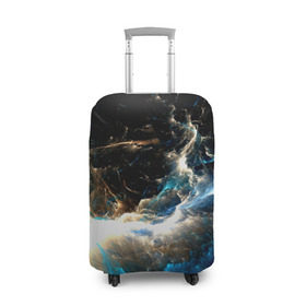 Чехол для чемодана 3D с принтом Абстрактный фон в Тюмени, 86% полиэфир, 14% спандекс | двустороннее нанесение принта, прорези для ручек и колес | космос | туманность
