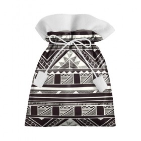 Подарочный 3D мешок с принтом Etno pattern в Тюмени, 100% полиэстер | Размер: 29*39 см | Тематика изображения на принте: орнамент | черно белый | этно