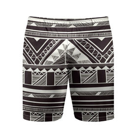 Мужские шорты 3D спортивные с принтом Etno pattern в Тюмени,  |  | Тематика изображения на принте: орнамент | черно белый | этно