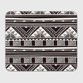 Коврик прямоугольный с принтом Etno pattern в Тюмени, натуральный каучук | размер 230 х 185 мм; запечатка лицевой стороны | орнамент | черно белый | этно