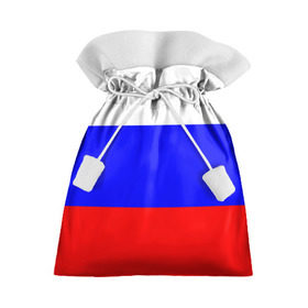 Подарочный 3D мешок с принтом Россия в Тюмени, 100% полиэстер | Размер: 29*39 см | народный | россия | русский | страны | триколор | флаг