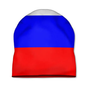 Шапка 3D с принтом Россия в Тюмени, 100% полиэстер | универсальный размер, печать по всей поверхности изделия | Тематика изображения на принте: народный | россия | русский | страны | триколор | флаг