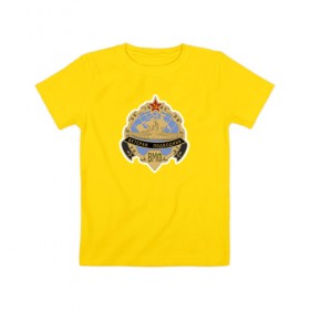 Детская футболка хлопок с принтом Ветеран-Подводник в Тюмени, 100% хлопок | круглый вырез горловины, полуприлегающий силуэт, длина до линии бедер | ветеран | вмф | моряк | о.м.с.к. | подводник | ссср | флот